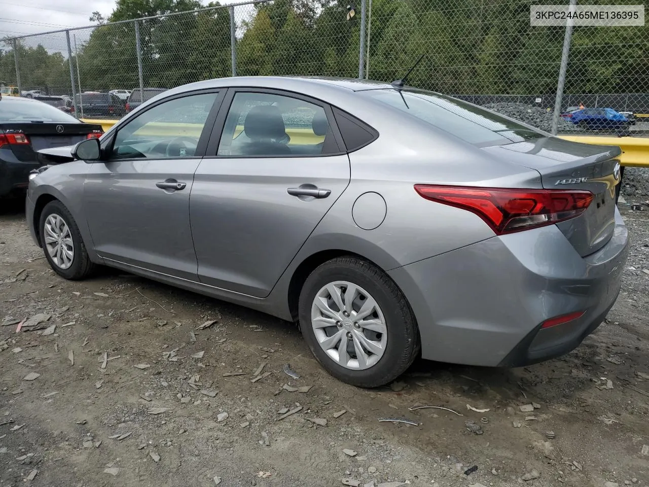 2021 Hyundai Accent Se VIN: 3KPC24A65ME136395 Lot: 72509464