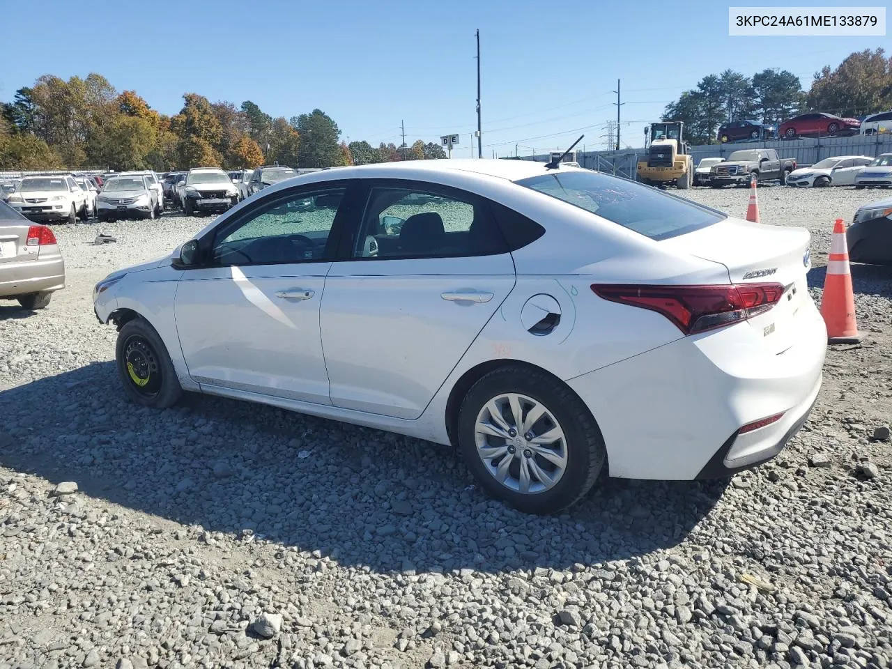 2021 Hyundai Accent Se VIN: 3KPC24A61ME133879 Lot: 72922824