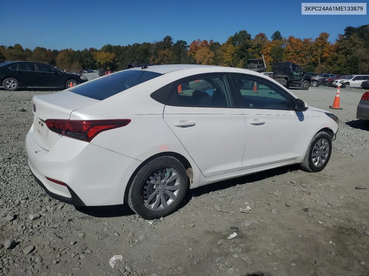 2021 Hyundai Accent Se VIN: 3KPC24A61ME133879 Lot: 72922824