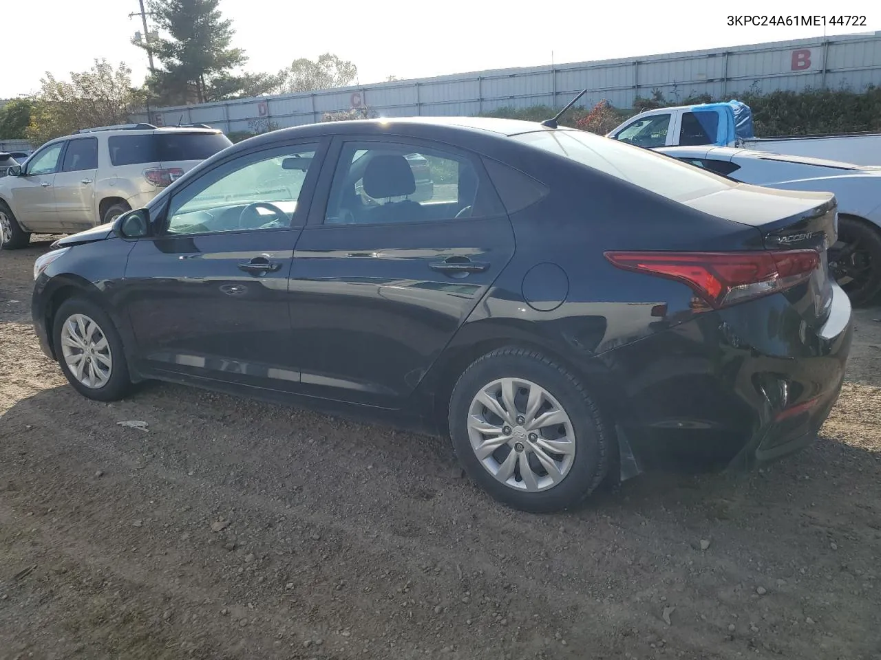 2021 Hyundai Accent Se VIN: 3KPC24A61ME144722 Lot: 76531464