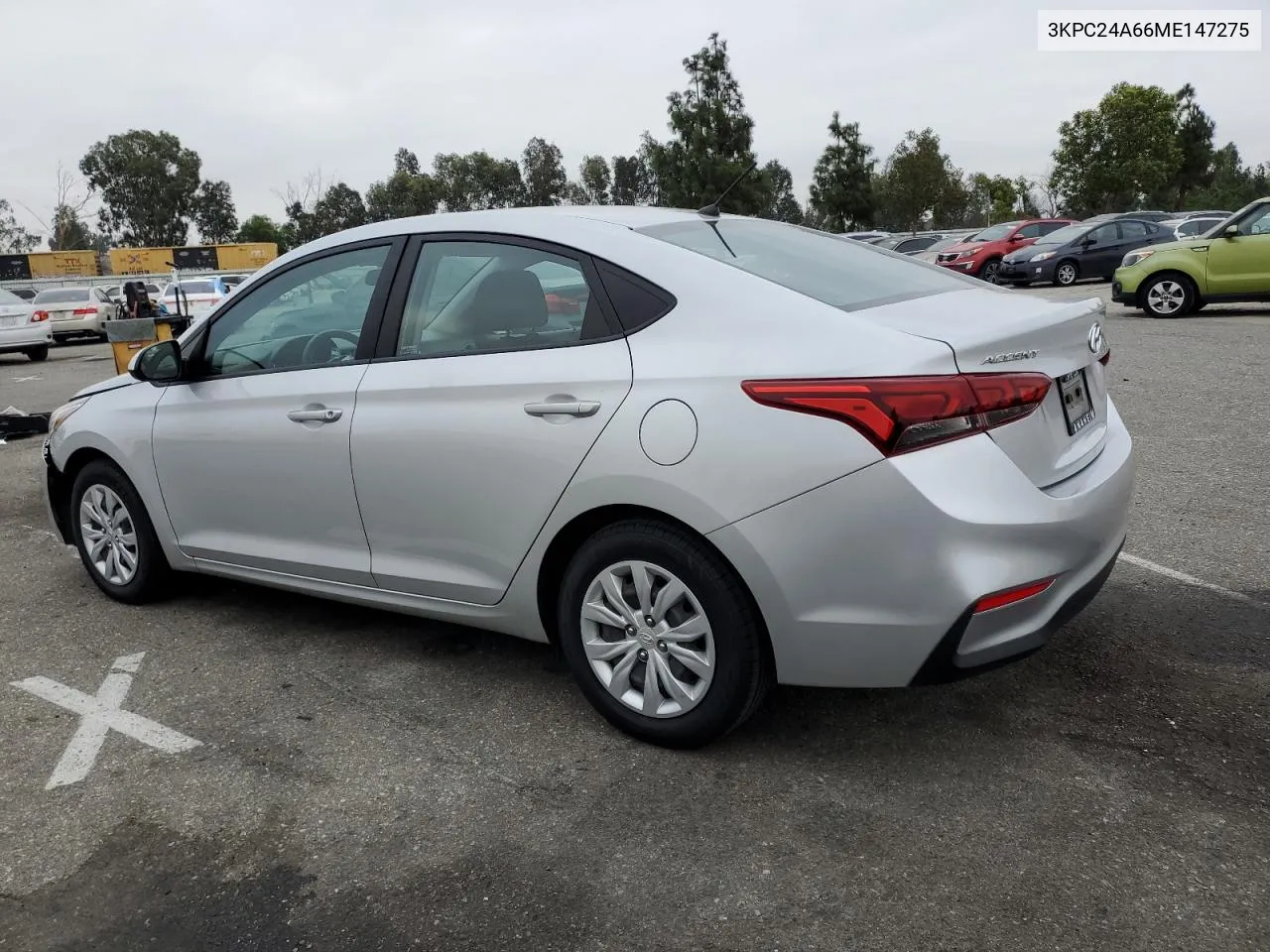 2021 Hyundai Accent Se VIN: 3KPC24A66ME147275 Lot: 76674854