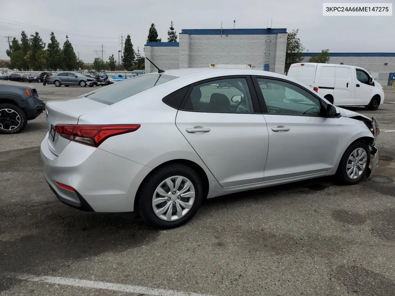 2021 Hyundai Accent Se VIN: 3KPC24A66ME147275 Lot: 76674854