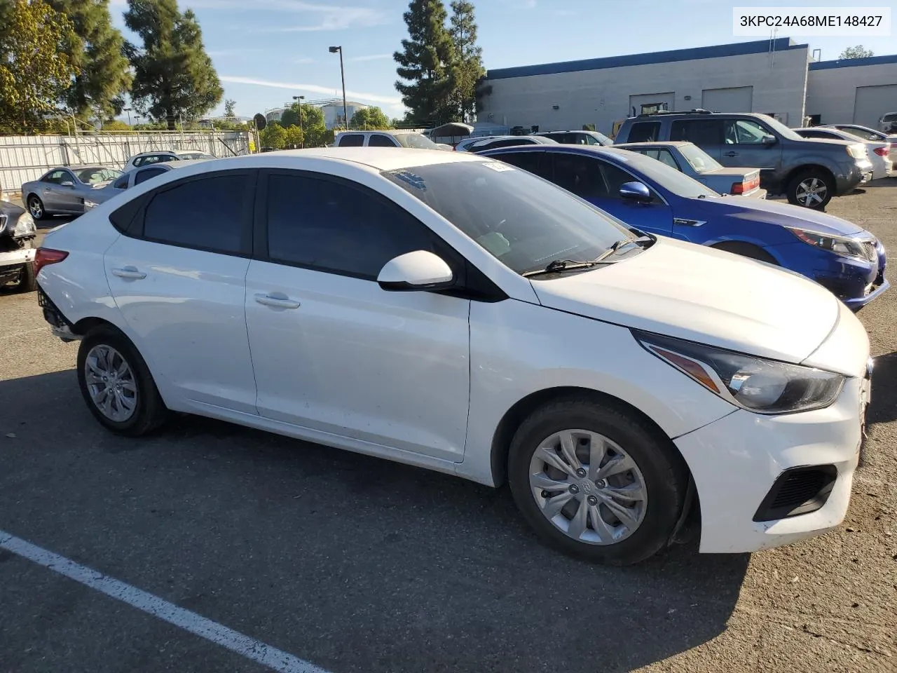 2021 Hyundai Accent Se VIN: 3KPC24A68ME148427 Lot: 76819414