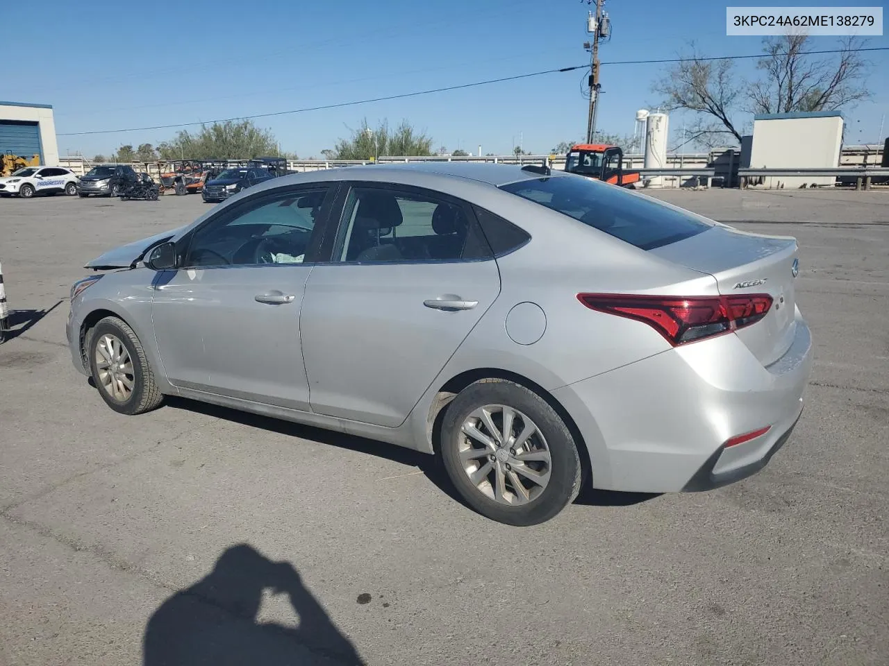 2021 Hyundai Accent Se VIN: 3KPC24A62ME138279 Lot: 77225584