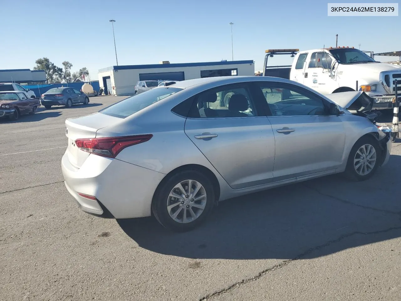 2021 Hyundai Accent Se VIN: 3KPC24A62ME138279 Lot: 77225584