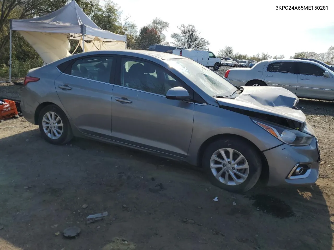 2021 Hyundai Accent Se VIN: 3KPC24A65ME150281 Lot: 78212854