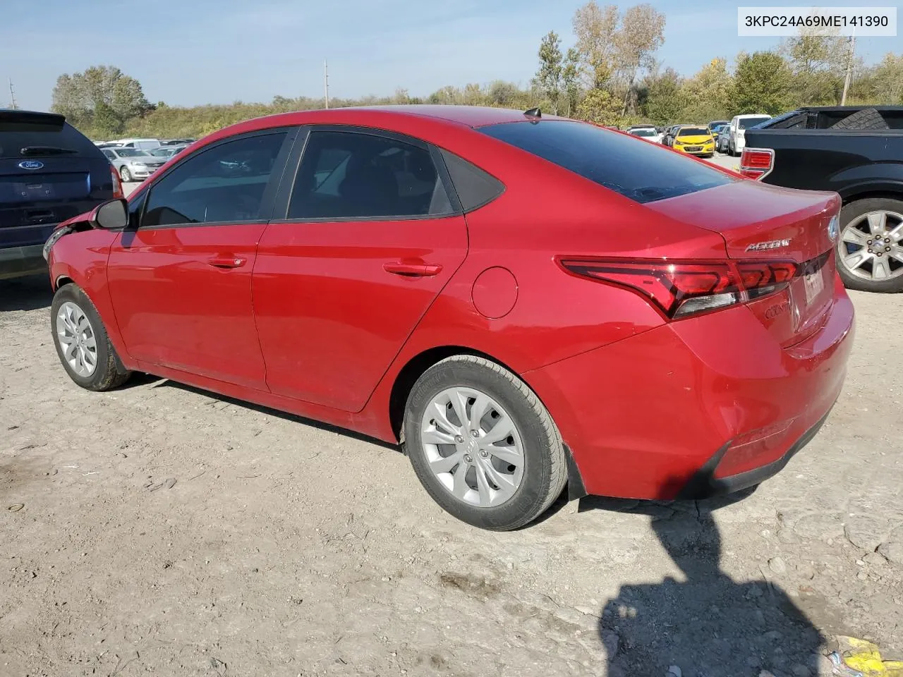 2021 Hyundai Accent Se VIN: 3KPC24A69ME141390 Lot: 78322224