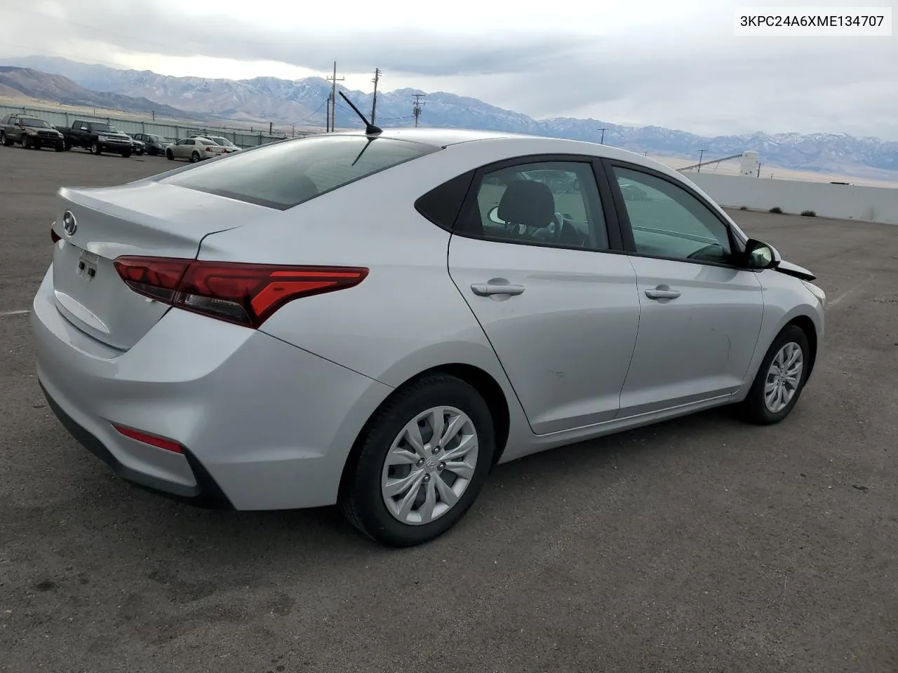 2021 Hyundai Accent Se VIN: 3KPC24A6XME134707 Lot: 78445164