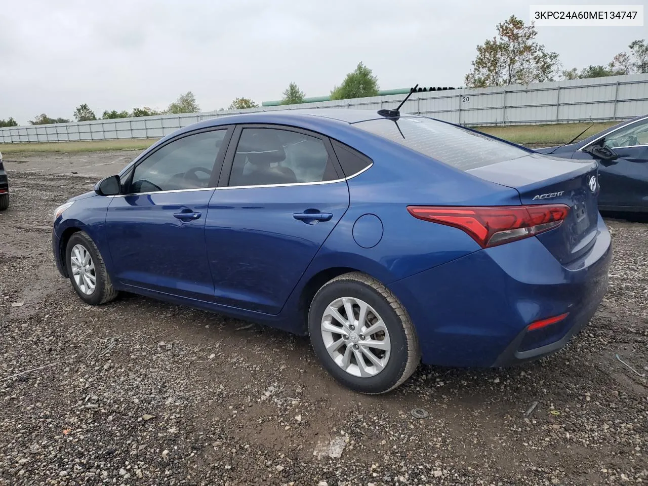 2021 Hyundai Accent Se VIN: 3KPC24A60ME134747 Lot: 78761454