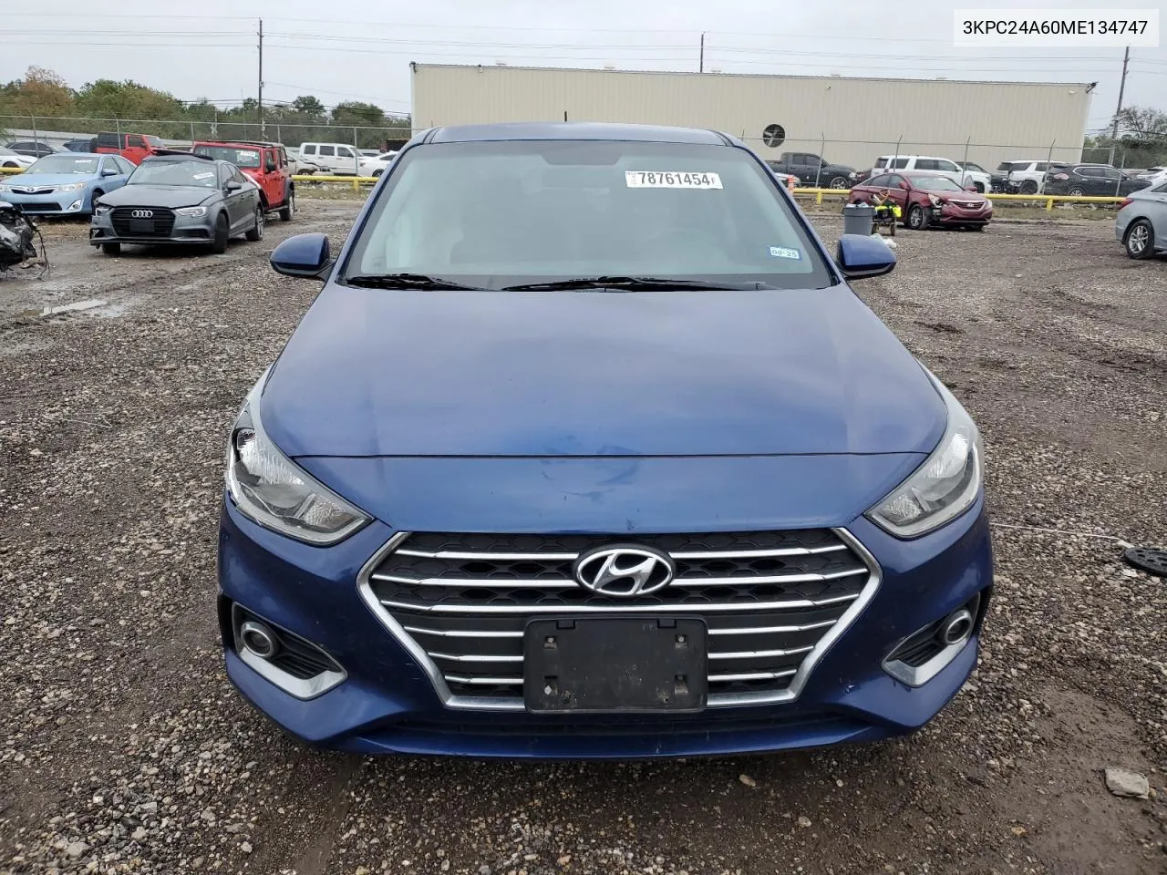 2021 Hyundai Accent Se VIN: 3KPC24A60ME134747 Lot: 78761454