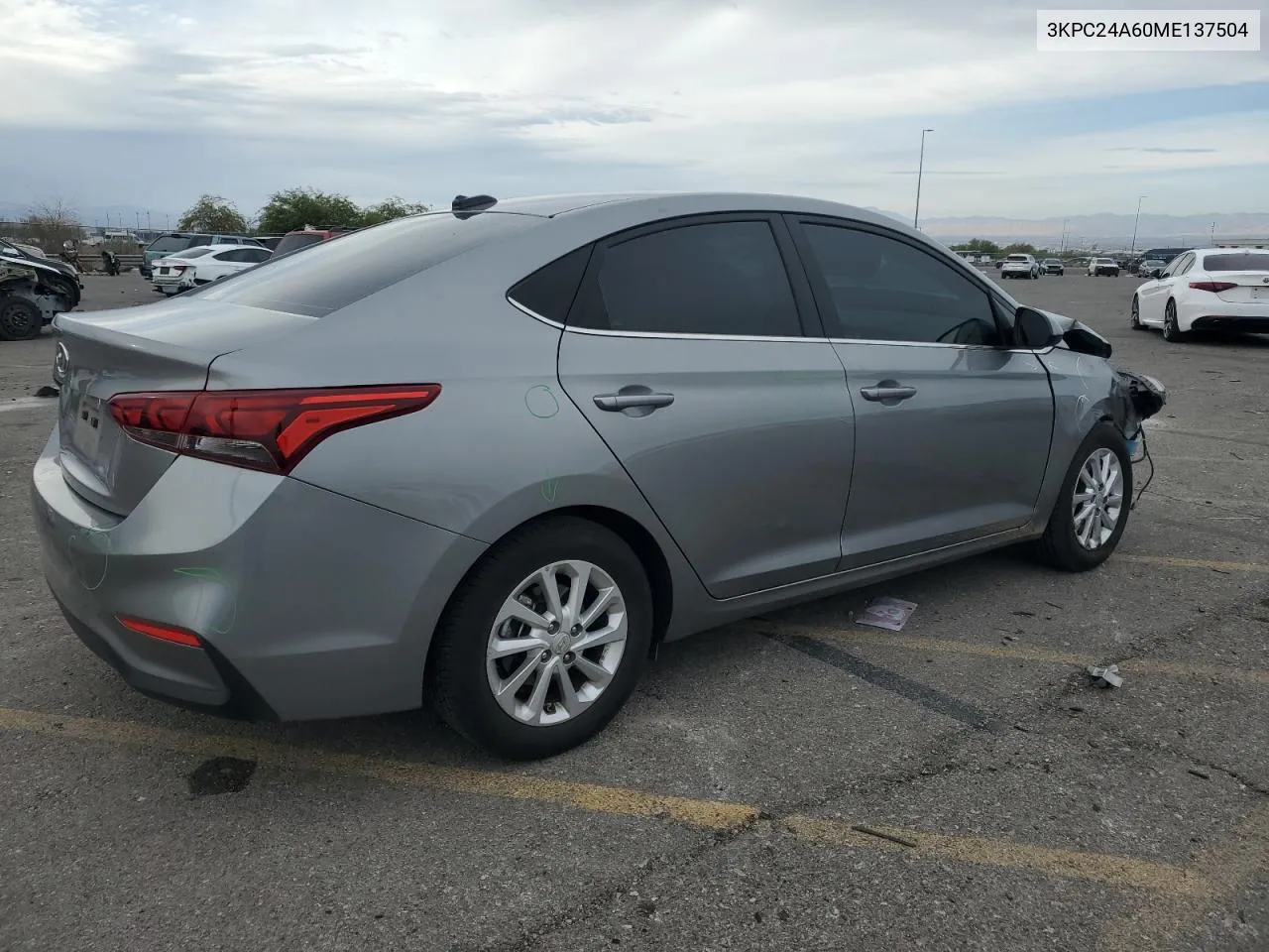 2021 Hyundai Accent Se VIN: 3KPC24A60ME137504 Lot: 78849744