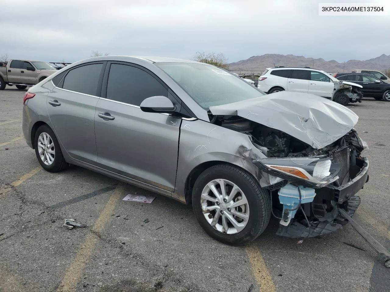 2021 Hyundai Accent Se VIN: 3KPC24A60ME137504 Lot: 78849744