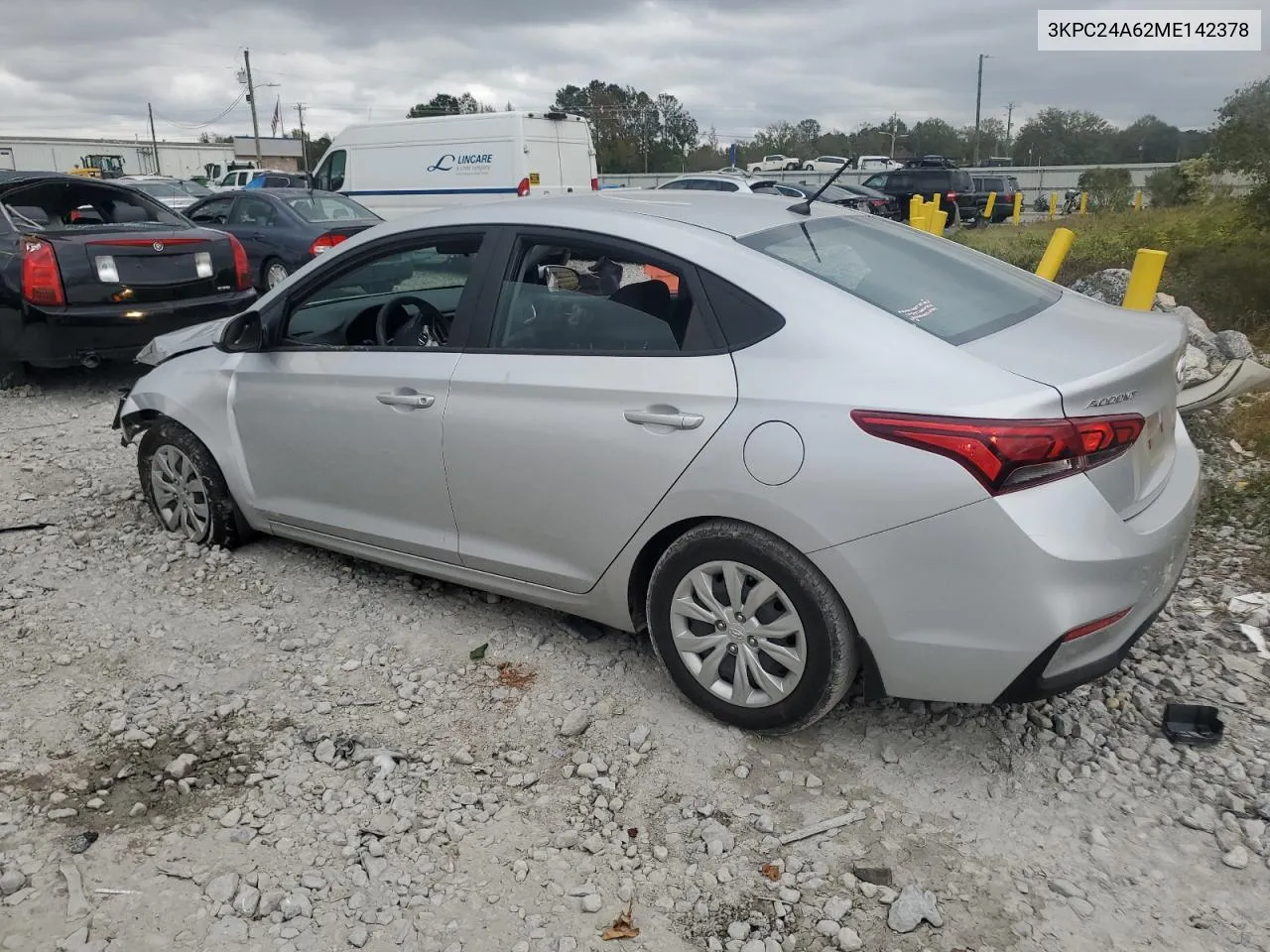 2021 Hyundai Accent Se VIN: 3KPC24A62ME142378 Lot: 79905224