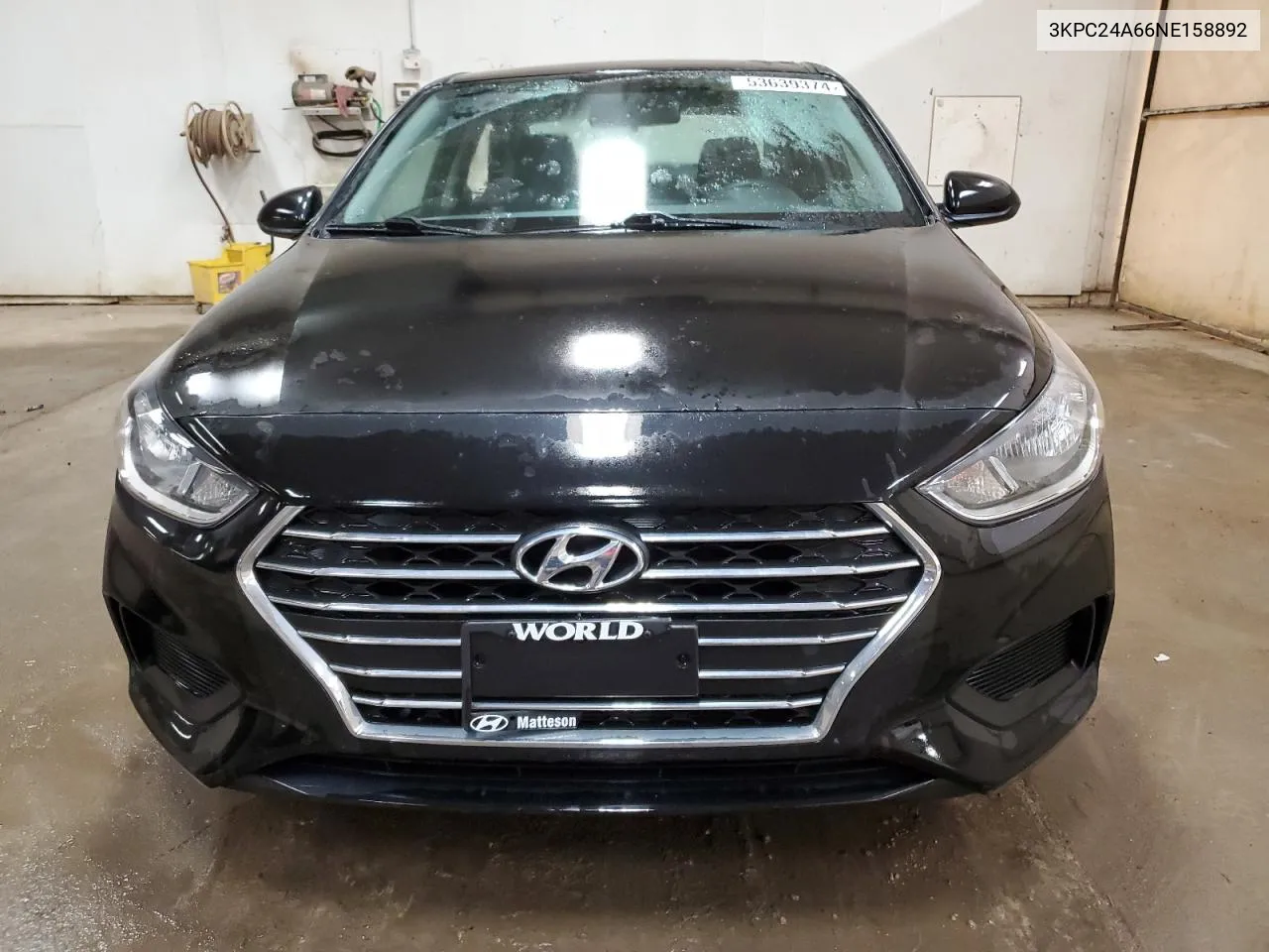 2022 Hyundai Accent Se VIN: 3KPC24A66NE158892 Lot: 53639374