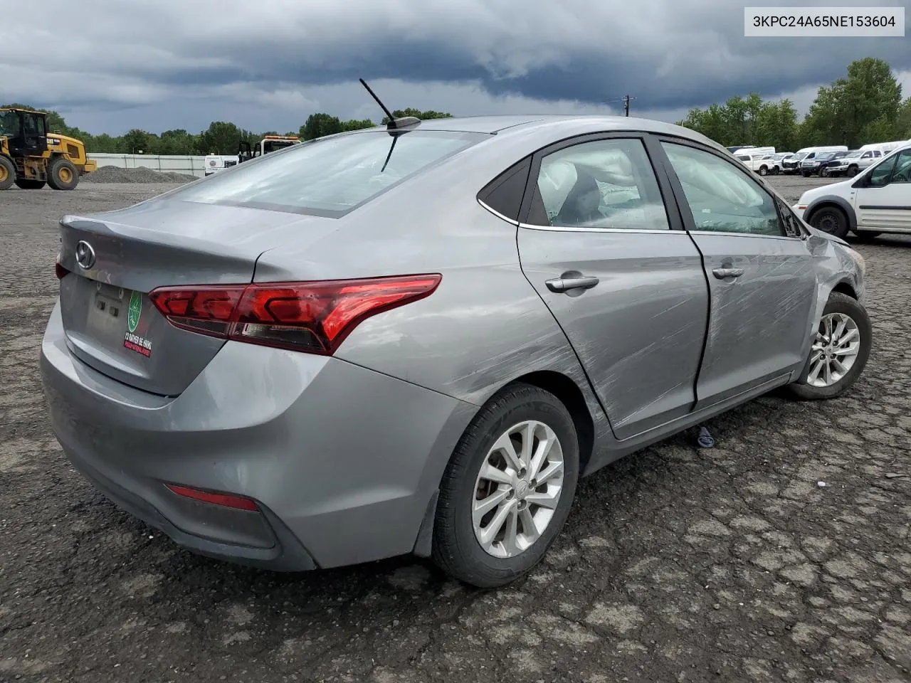 2022 Hyundai Accent Se VIN: 3KPC24A65NE153604 Lot: 56653144