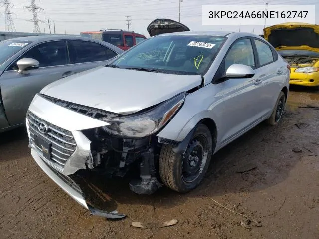 3KPC24A66NE162747 2022 Hyundai Accent Se