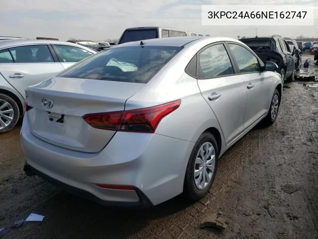 3KPC24A66NE162747 2022 Hyundai Accent Se