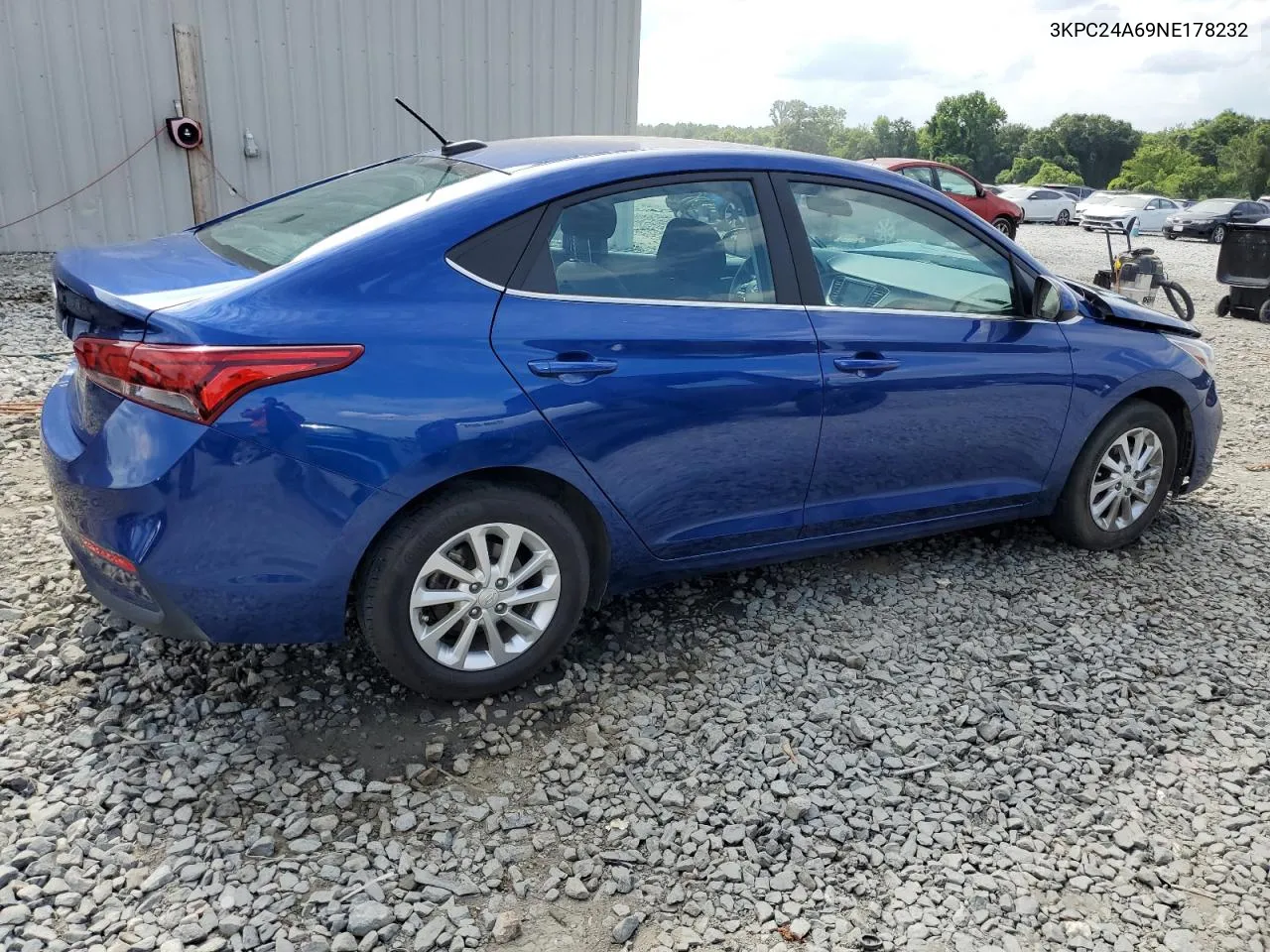 2022 Hyundai Accent Se VIN: 3KPC24A69NE178232 Lot: 58952144