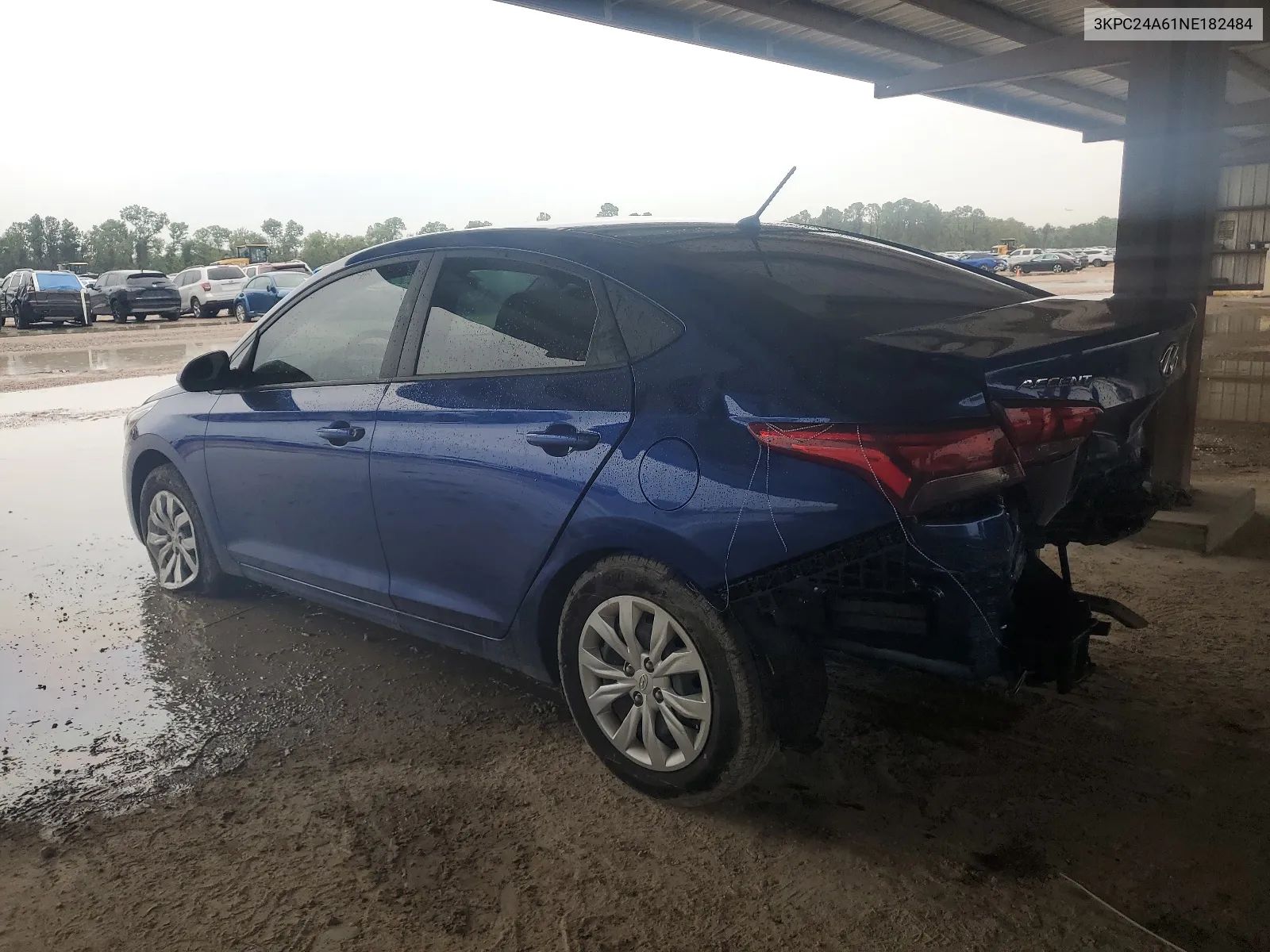 2022 Hyundai Accent Se VIN: 3KPC24A61NE182484 Lot: 60890704