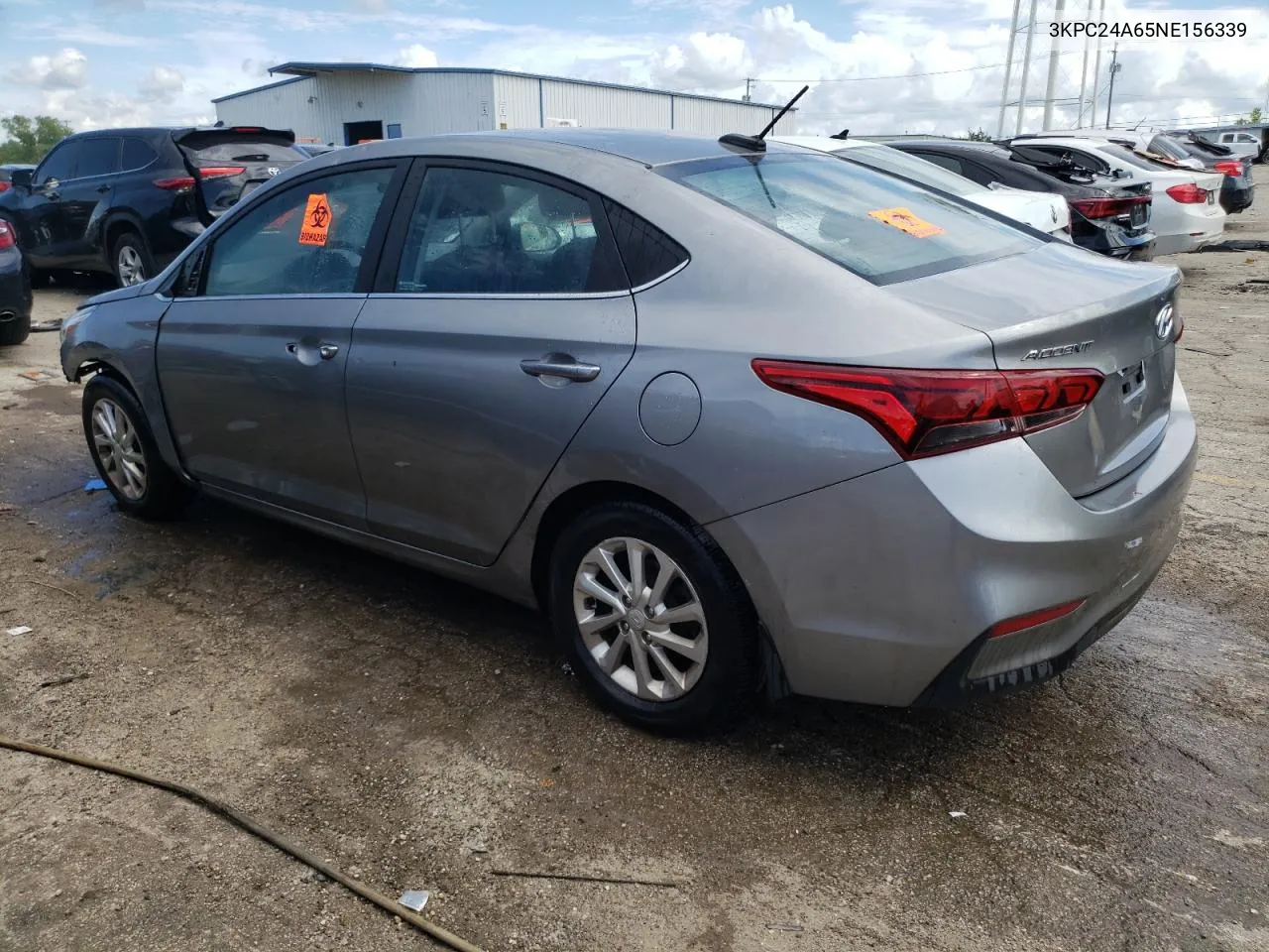 2022 Hyundai Accent Se VIN: 3KPC24A65NE156339 Lot: 61347464