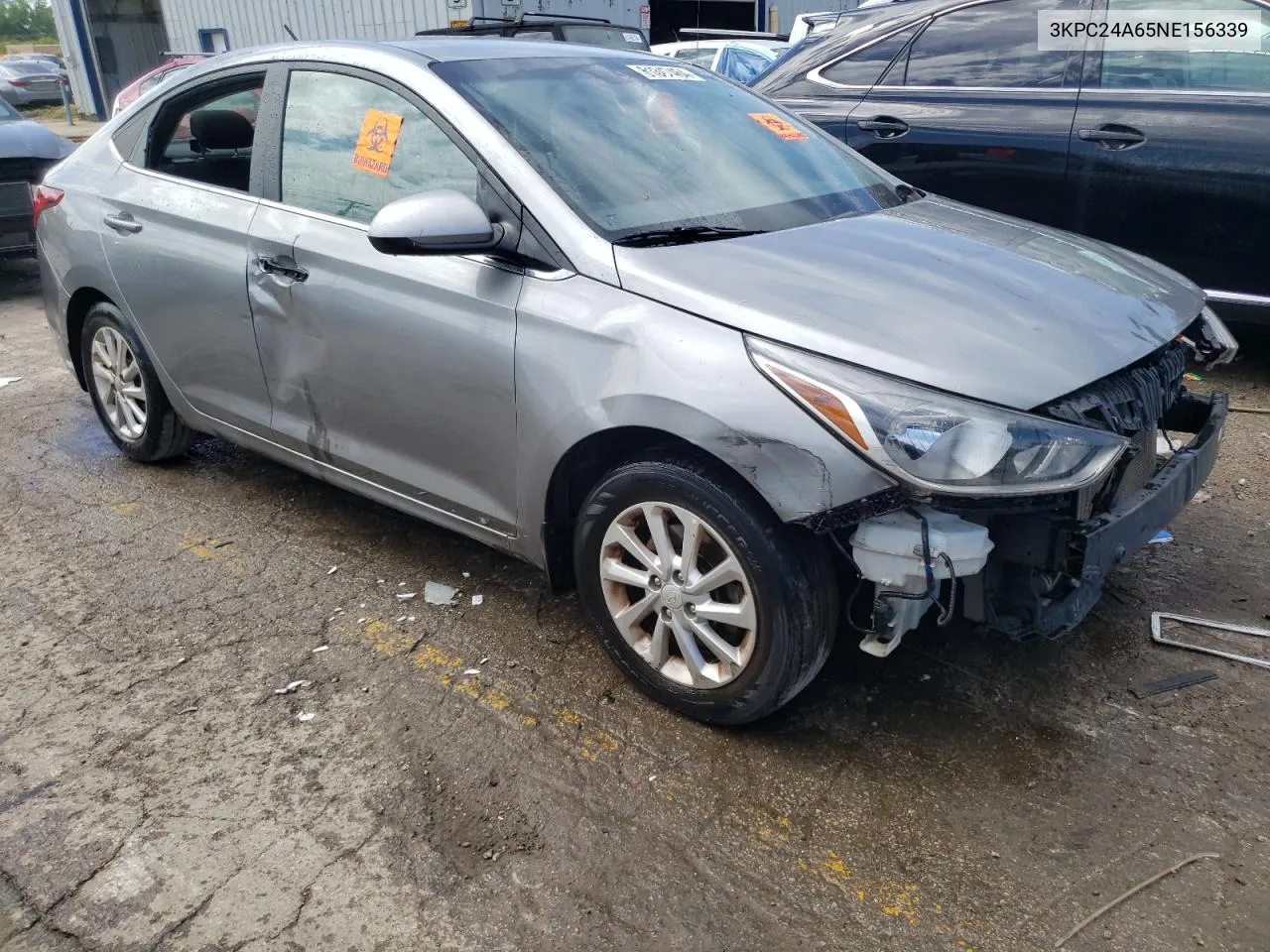 2022 Hyundai Accent Se VIN: 3KPC24A65NE156339 Lot: 61347464