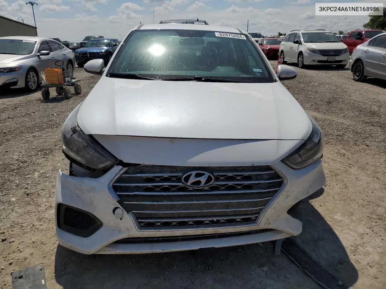 3KPC24A61NE168956 2022 Hyundai Accent Se