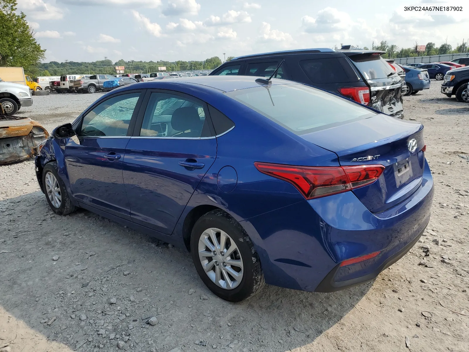 3KPC24A67NE187902 2022 Hyundai Accent Se