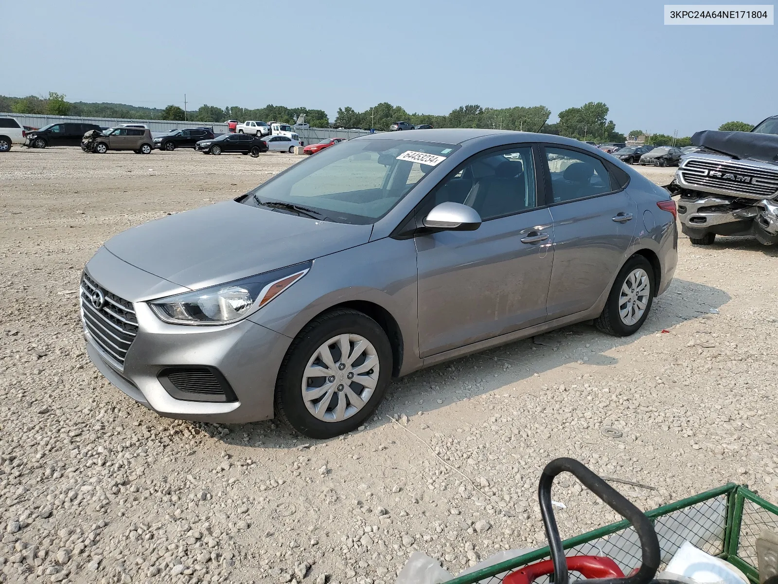 3KPC24A64NE171804 2022 Hyundai Accent Se