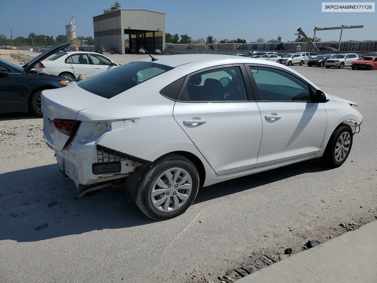 2022 Hyundai Accent Se VIN: 3KPC24A68NE171126 Lot: 64835644