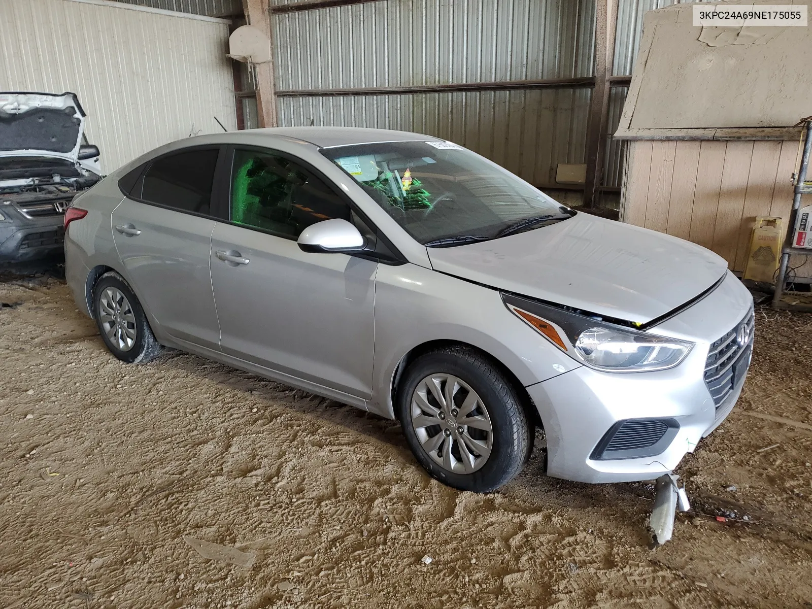 2022 Hyundai Accent Se VIN: 3KPC24A69NE175055 Lot: 67592404