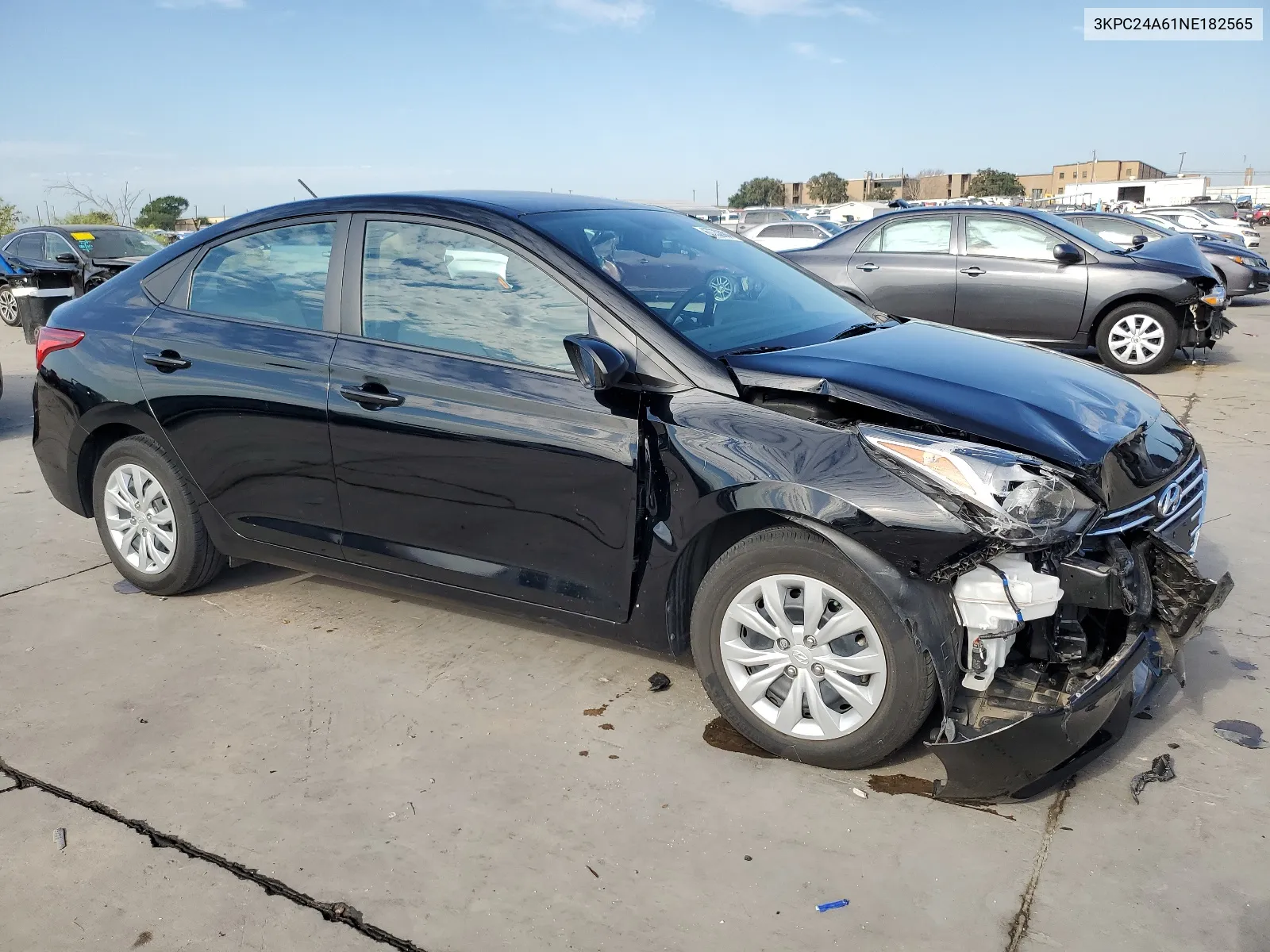 2022 Hyundai Accent Se VIN: 3KPC24A61NE182565 Lot: 67732004