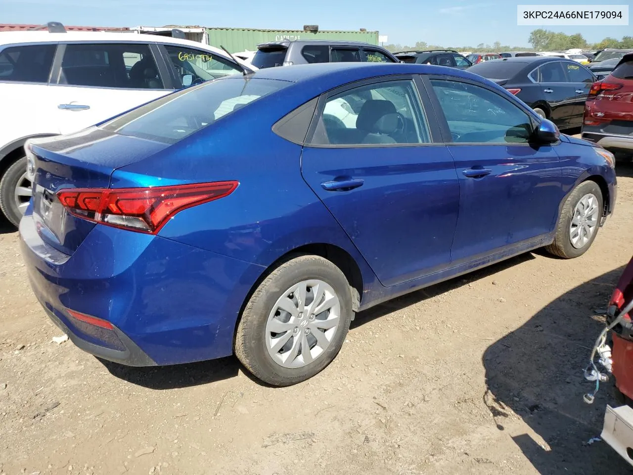 3KPC24A66NE179094 2022 Hyundai Accent Se