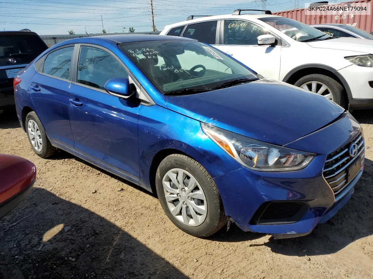 3KPC24A66NE179094 2022 Hyundai Accent Se