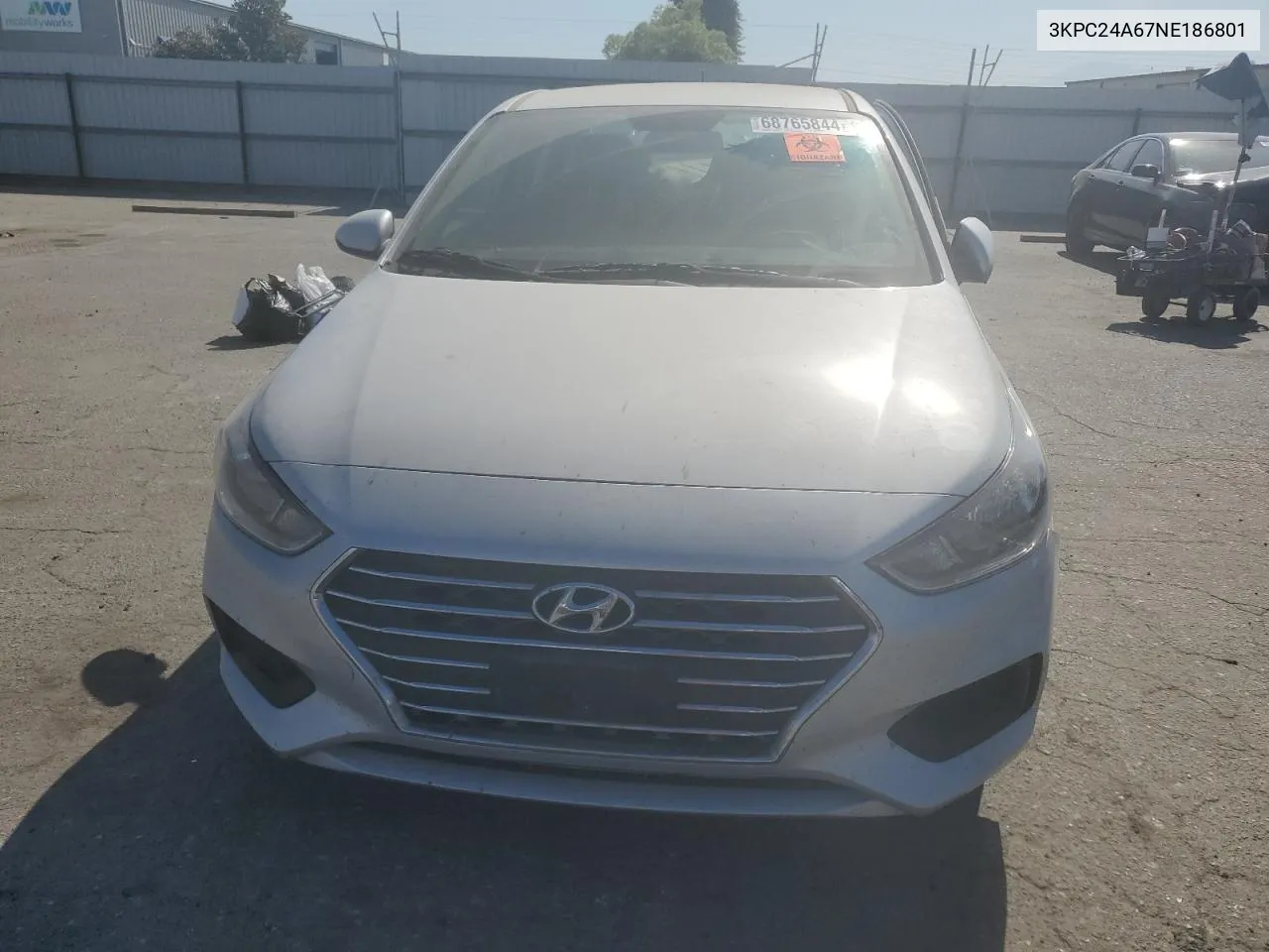 3KPC24A67NE186801 2022 Hyundai Accent Se