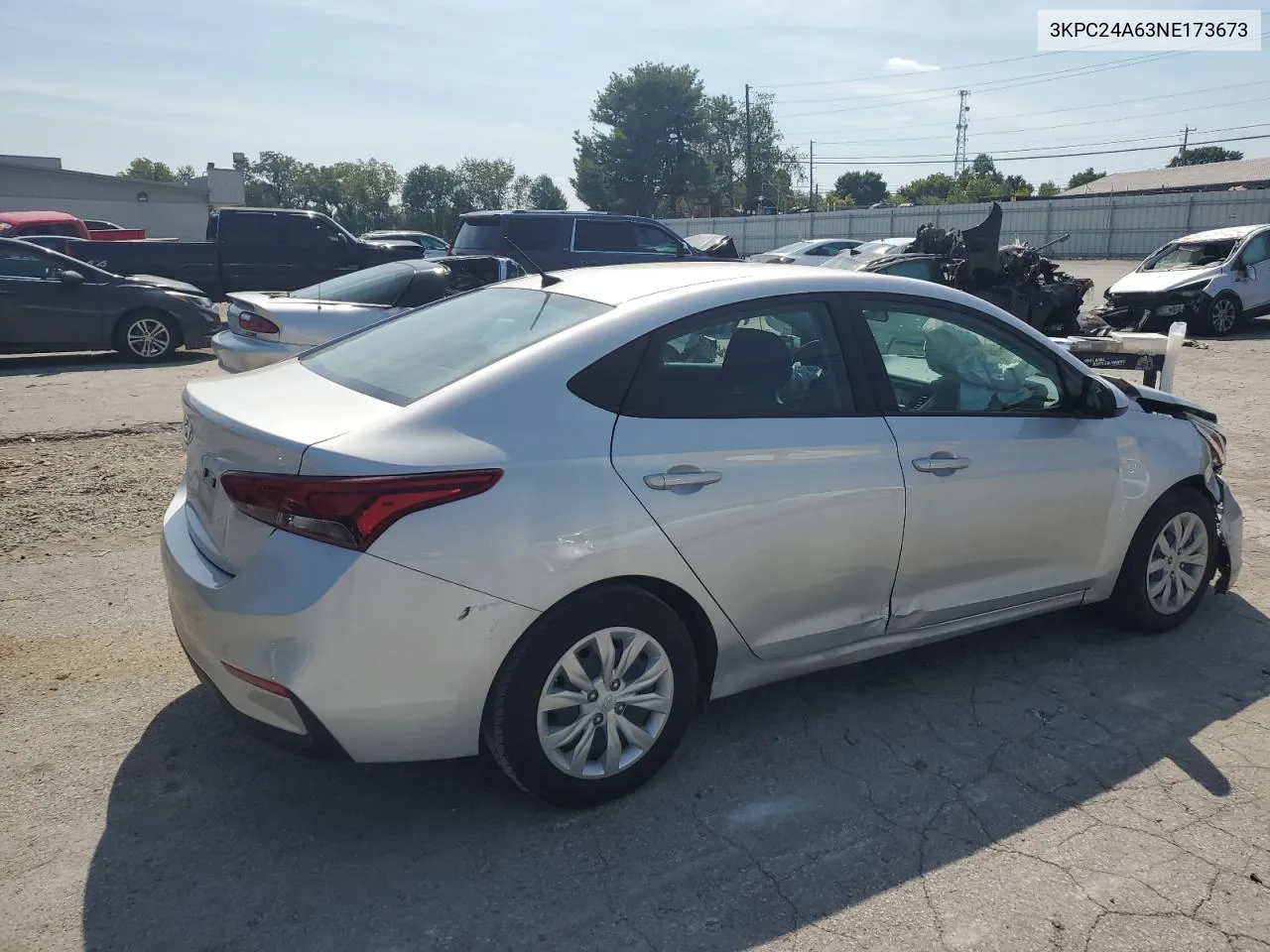 3KPC24A63NE173673 2022 Hyundai Accent Se