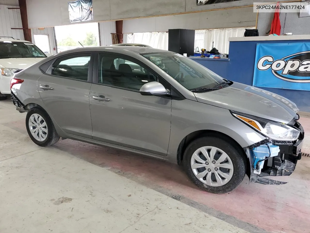 2022 Hyundai Accent Se VIN: 3KPC24A62NE177424 Lot: 68880144