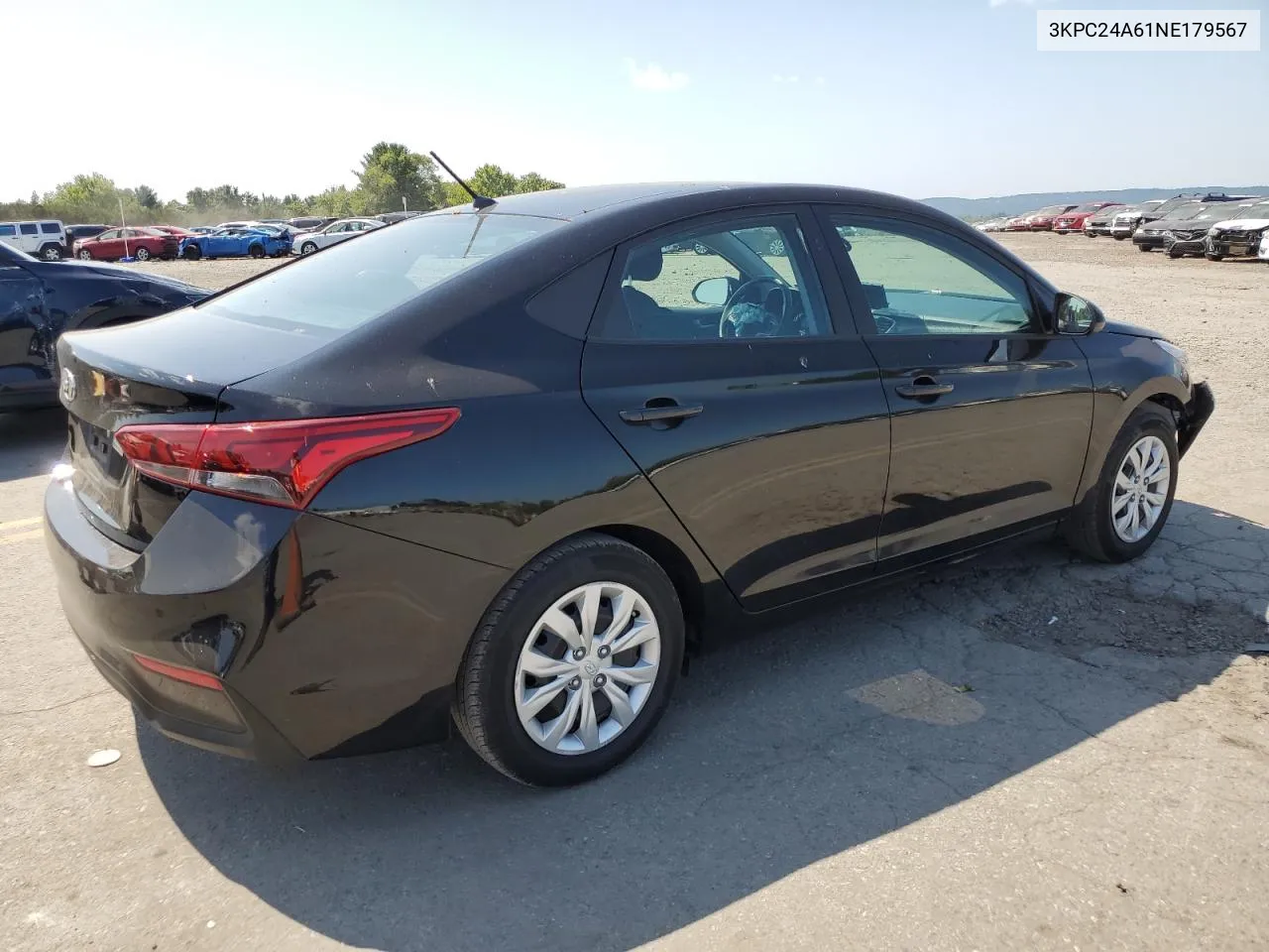 2022 Hyundai Accent Se VIN: 3KPC24A61NE179567 Lot: 68985164