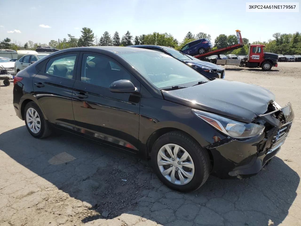 2022 Hyundai Accent Se VIN: 3KPC24A61NE179567 Lot: 68985164