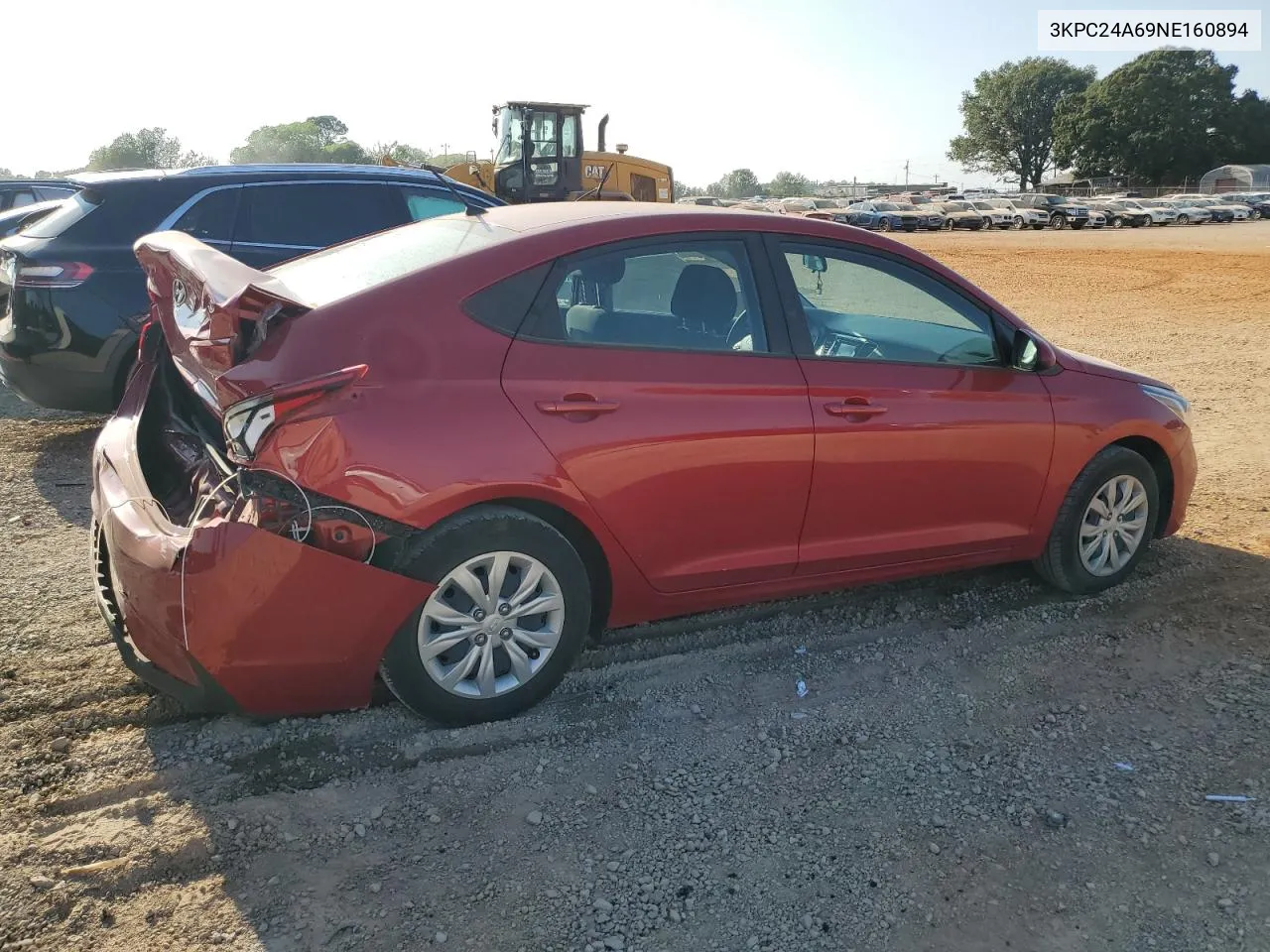 2022 Hyundai Accent Se VIN: 3KPC24A69NE160894 Lot: 69313134