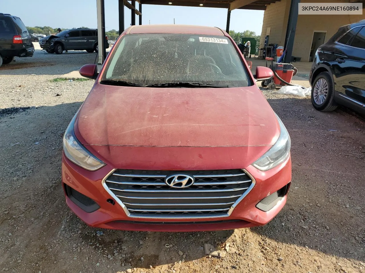 2022 Hyundai Accent Se VIN: 3KPC24A69NE160894 Lot: 69313134