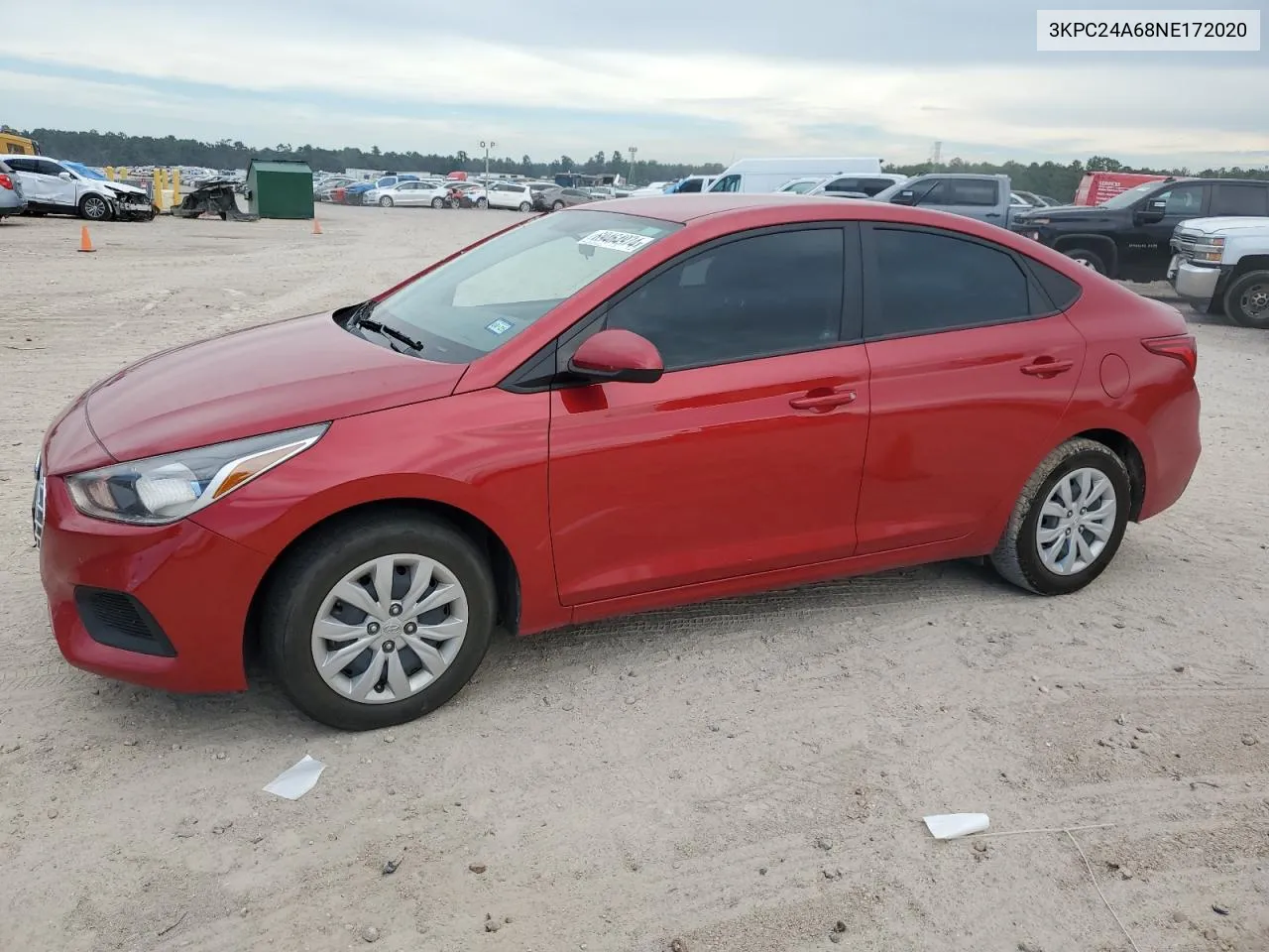 2022 Hyundai Accent Se VIN: 3KPC24A68NE172020 Lot: 69464974