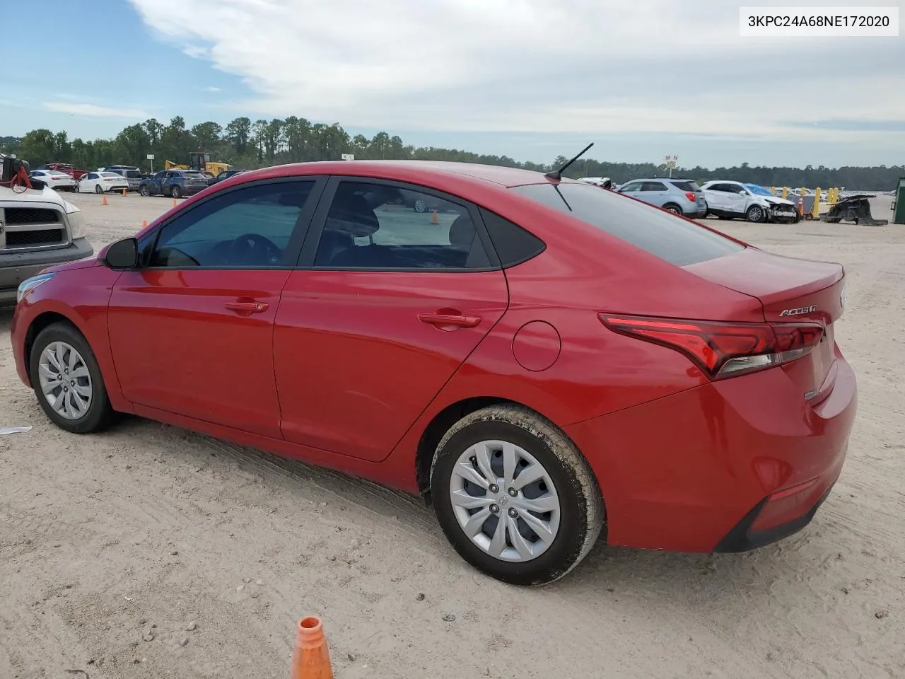 2022 Hyundai Accent Se VIN: 3KPC24A68NE172020 Lot: 69464974