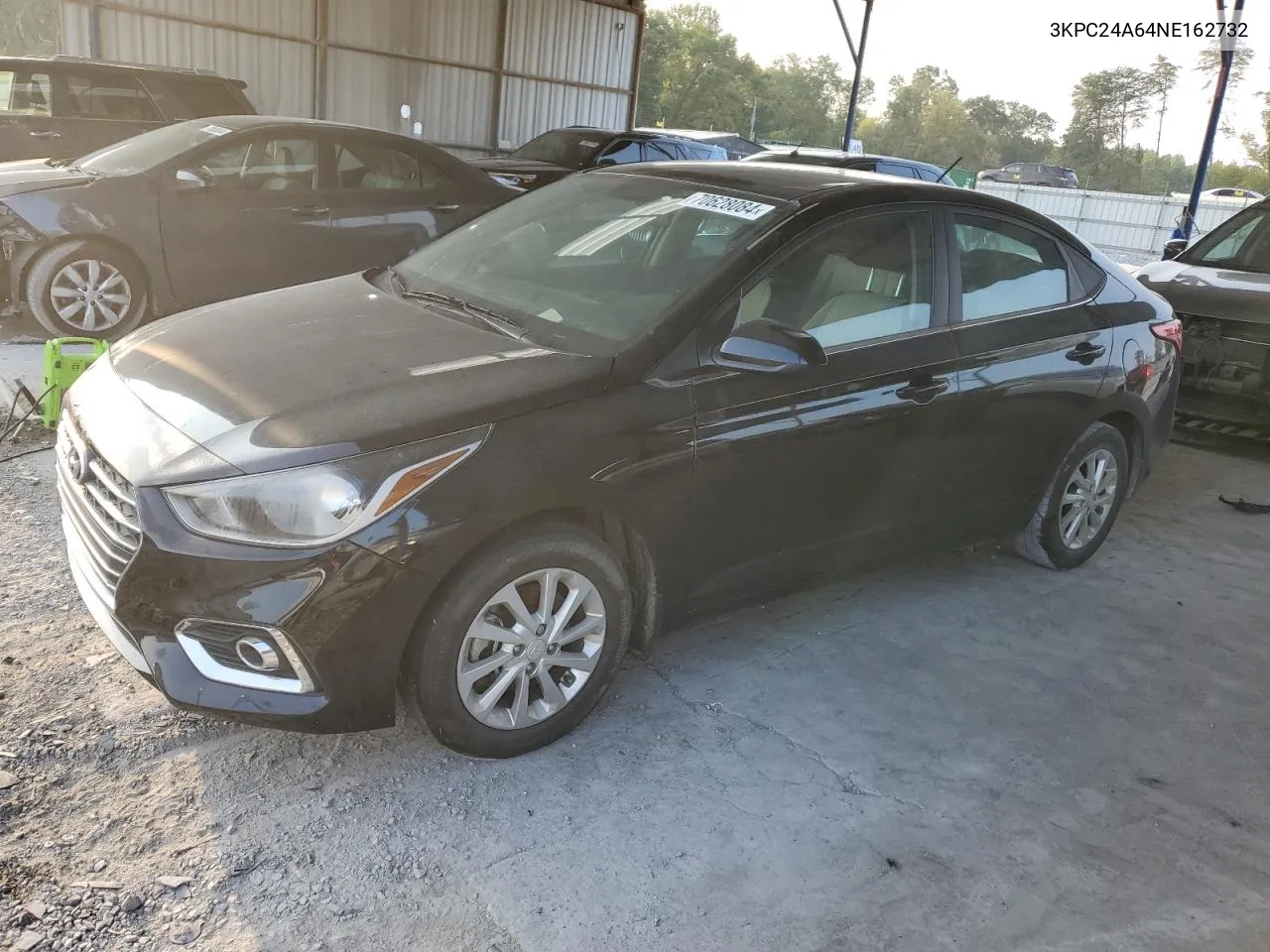 2022 Hyundai Accent Se VIN: 3KPC24A64NE162732 Lot: 70628084