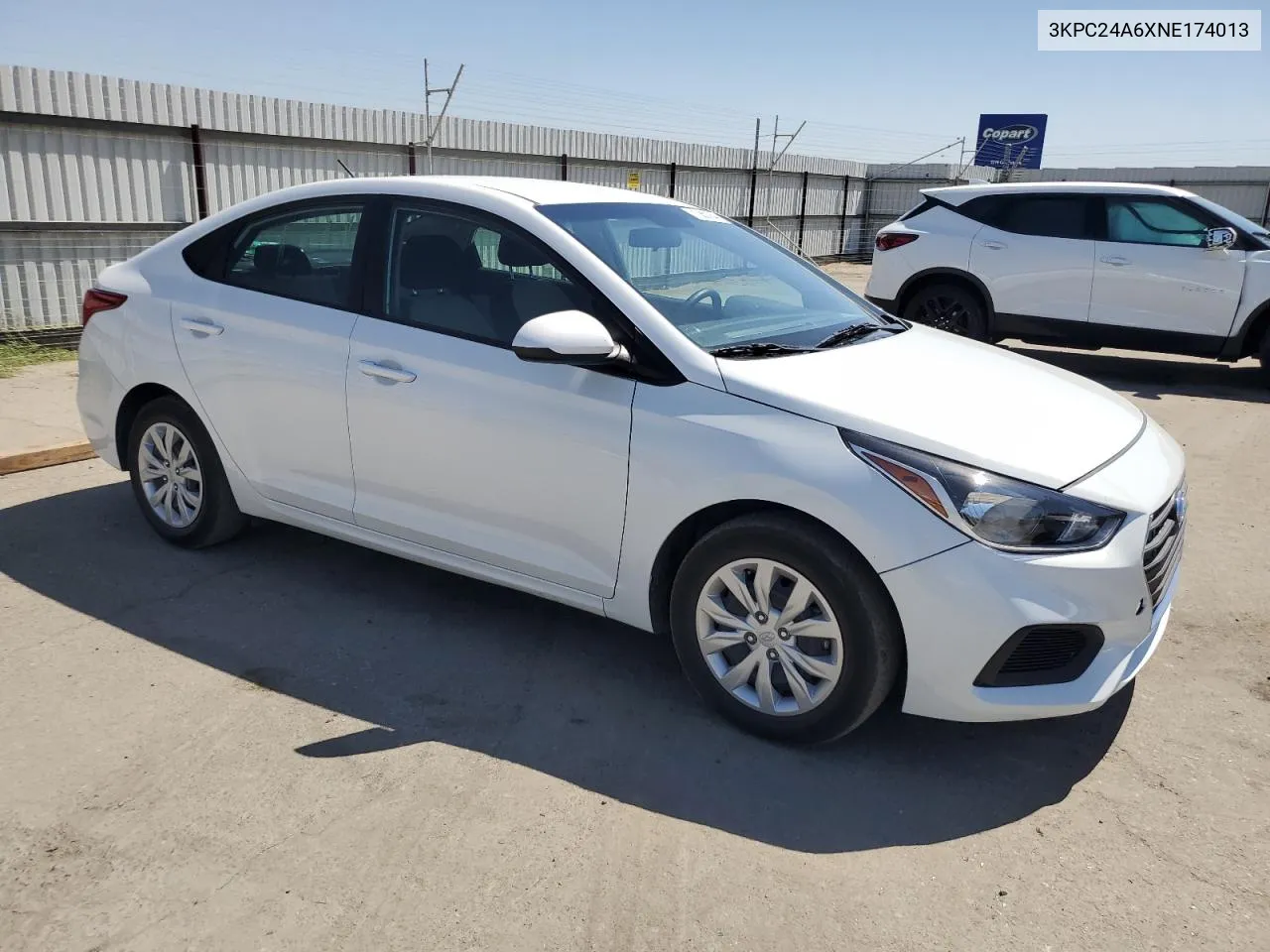 3KPC24A6XNE174013 2022 Hyundai Accent Se