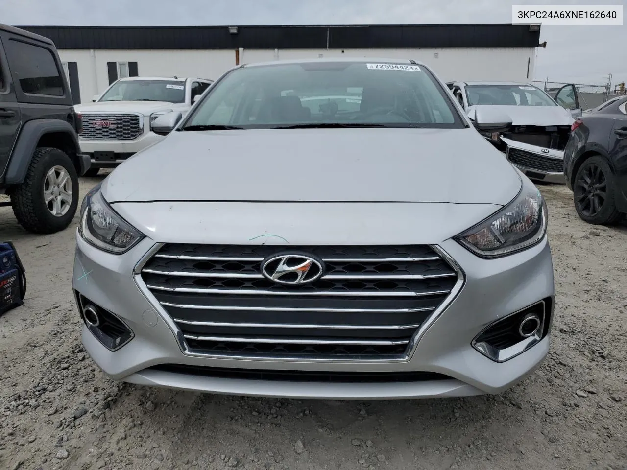 2022 Hyundai Accent Se VIN: 3KPC24A6XNE162640 Lot: 72594424