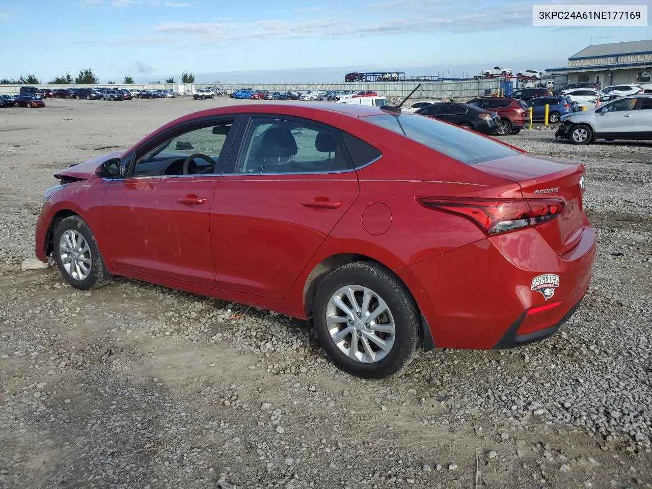 2022 Hyundai Accent Se VIN: 3KPC24A61NE177169 Lot: 73400584