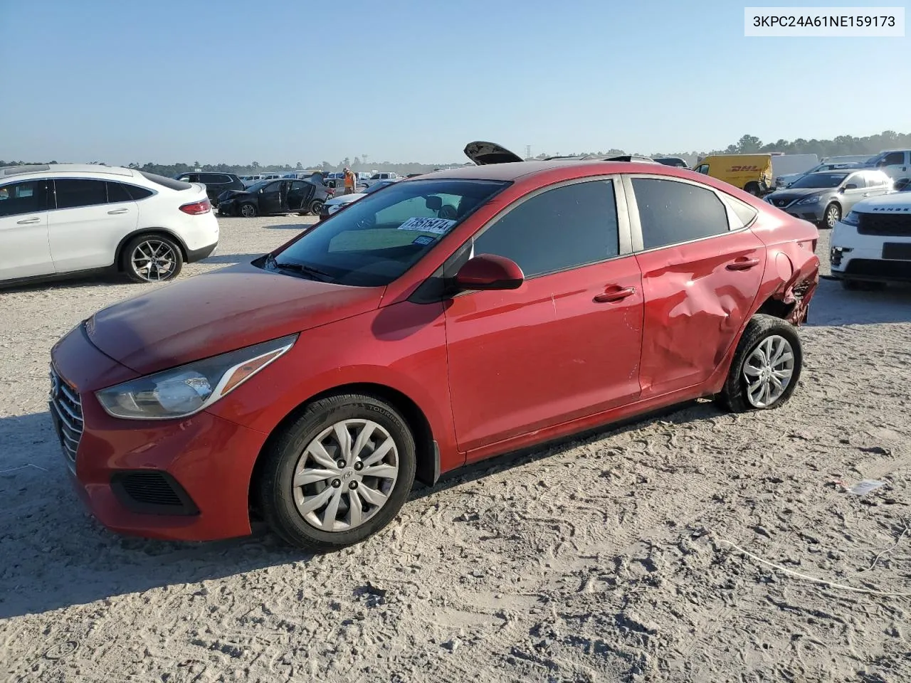 2022 Hyundai Accent Se VIN: 3KPC24A61NE159173 Lot: 73515474