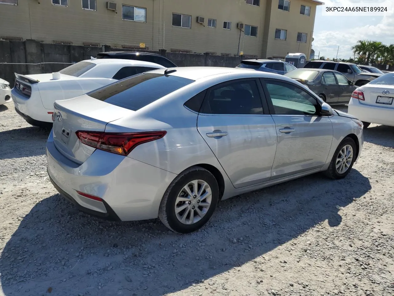 2022 Hyundai Accent Se VIN: 3KPC24A65NE189924 Lot: 73582794