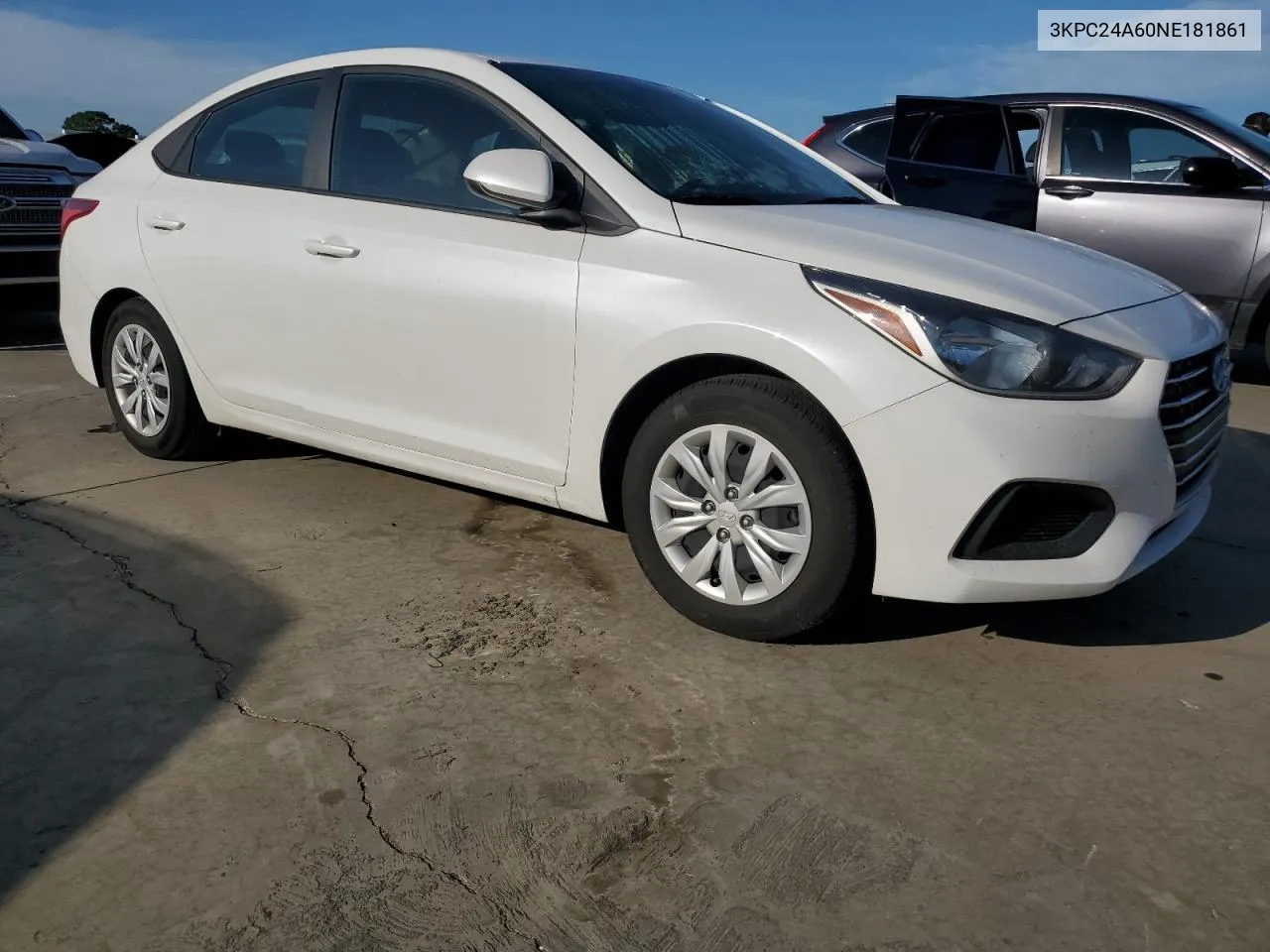 2022 Hyundai Accent Se VIN: 3KPC24A60NE181861 Lot: 73837744