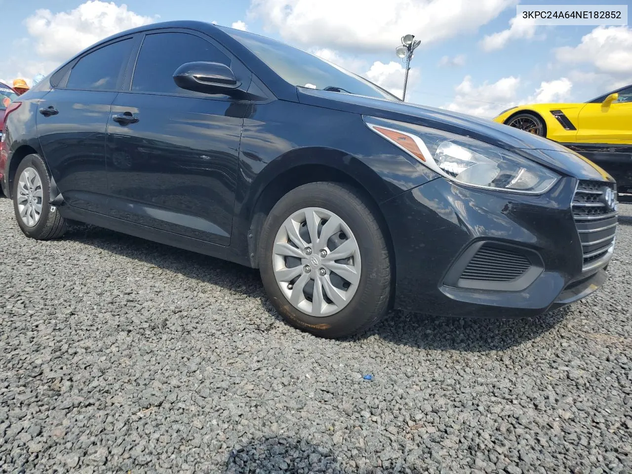 2022 Hyundai Accent Se VIN: 3KPC24A64NE182852 Lot: 74954304